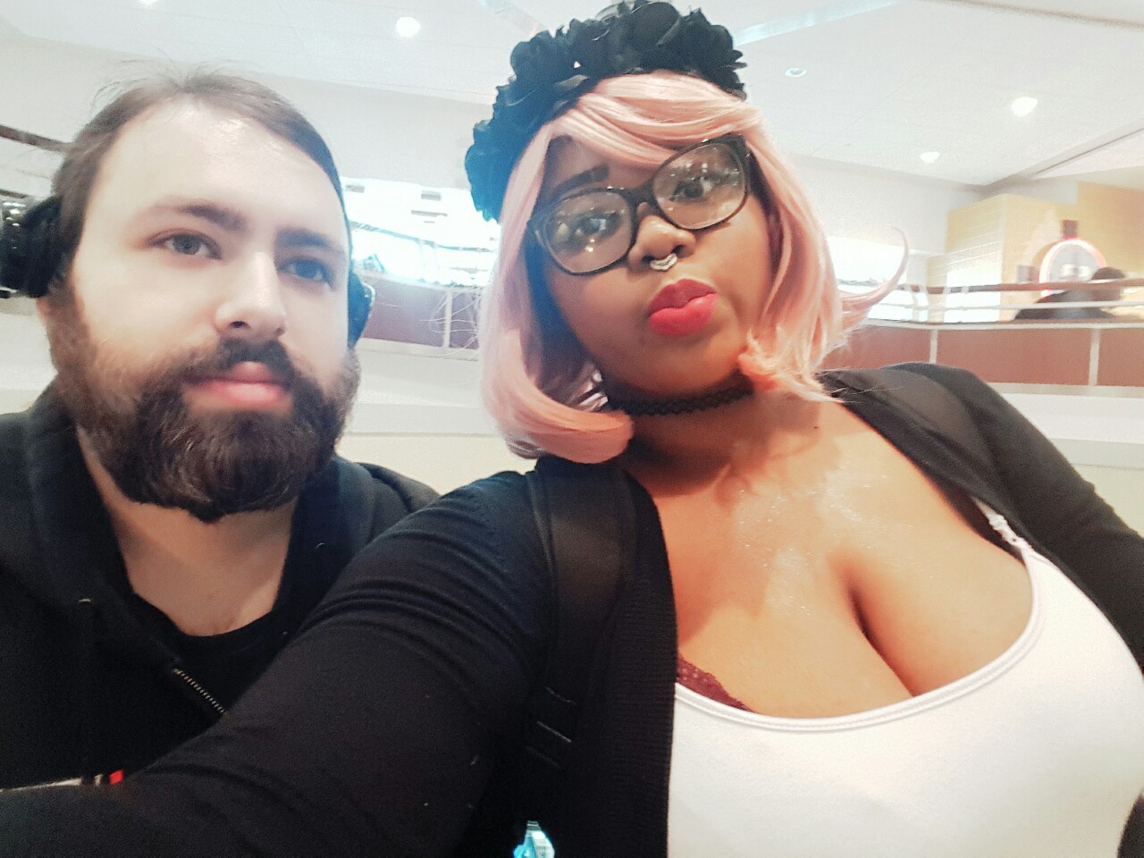 afatblackfairy:  Today was nice 💕 and also filled with sexual tension 😂  😍😍😍😍😍