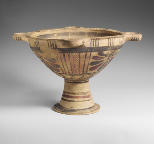 met-greekroman-art:Terracotta stemmed bowl via Greek and Roman ArtMedium: TerracottaRogers Fund, 192