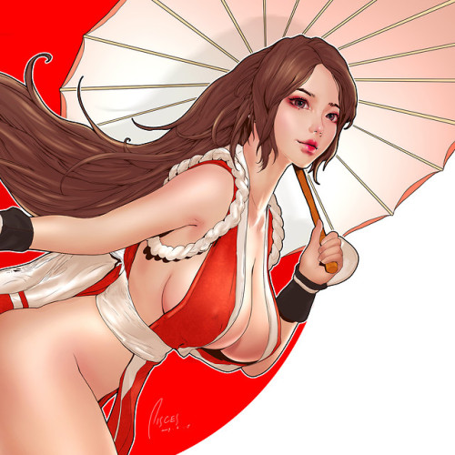 Mai Shiranui  fei Teng www.artstation.com/artwork/DxzONo