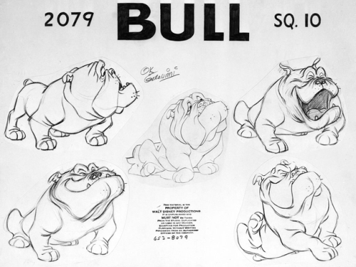 Model sheets for Lady And The Tramp 