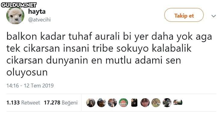 balkon kadar tuhaf aurali...