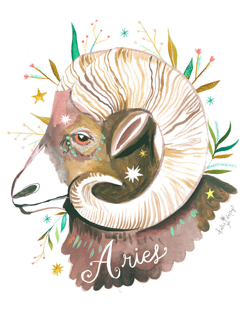 sosuperawesome:  Zodiac Art PrintsThe Wheatfield on EtsySee our #Etsy or #Zodiac