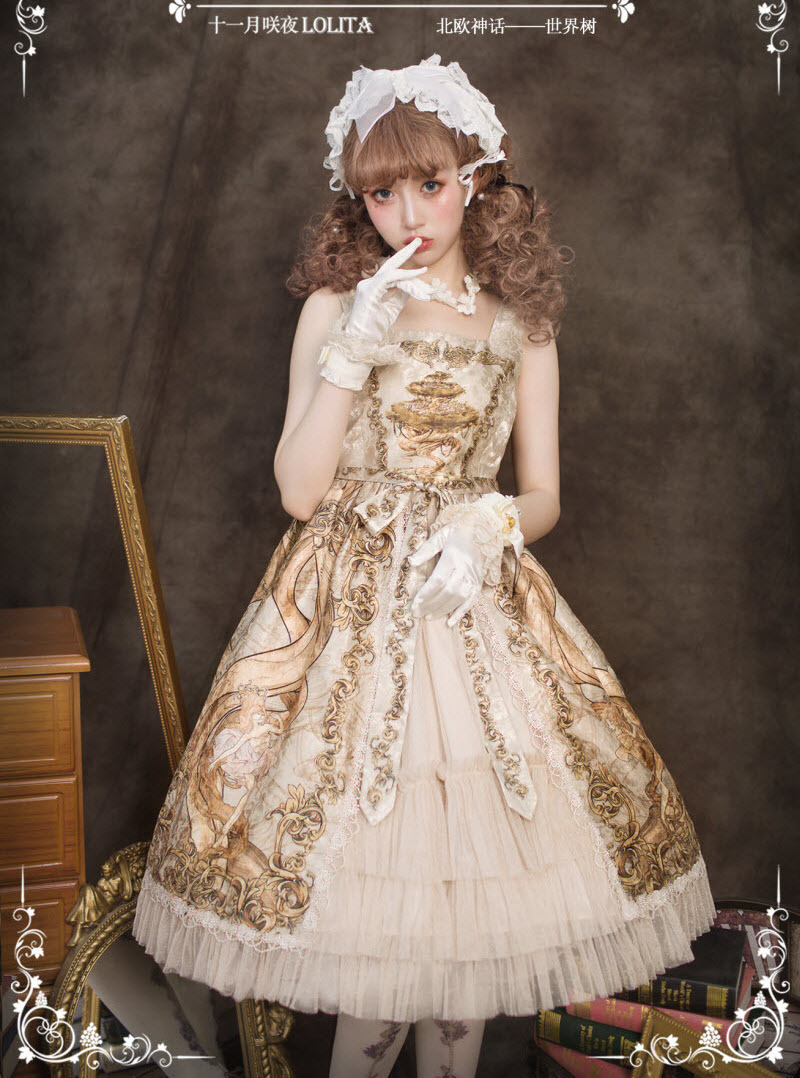 lolita-wardrobe:  New Release: Shimotsuki Sakuy 【-The World Tree-】 Series◆