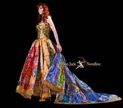 Kazmahoneywrites:  Storybook Gown Constructed Entirely Out Of Recycled And Discarded
