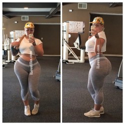 elkestallion:  Wanted to do #Runyon today but had to settle for a quick work out at my gym!! … #noTime #letsGo #gym #curves #thick #elke #iloveElke