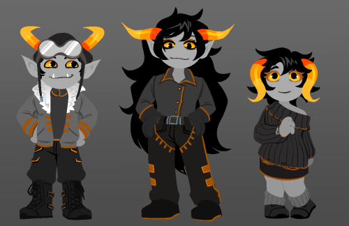 clockworkreapers: And there are the other half of the hiveswap trolls in Aleph Null style