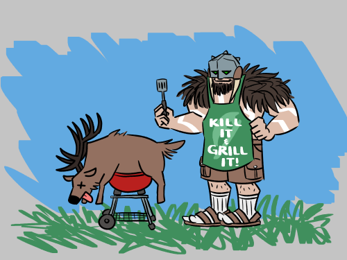 jacebeleren:twitter asked for grill dad garruk