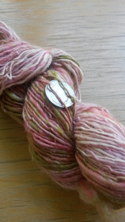 Singles club! Yarns spun/finished this week: rainbow from Nunoco&rsquo;s Nunopoly Smorgasbox; Gerber