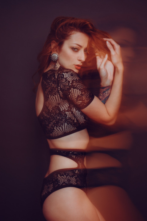 Dustin Gen x Theresa Manchesterwearing hopeless lingerie