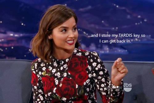 freelydifferentluminary:  Taken by Jenna - In many of her convention appearances and on TV talk shows, Jenna Coleman has been asked what, if anything, she may have procured from the Doctor Who set before she left the show. These are but a few of the items