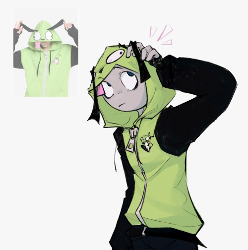 *shoves That One Hot Topic GIR Hoodie Onto Peter Because I Can And I Haven't Slept In The Past 2 Days*