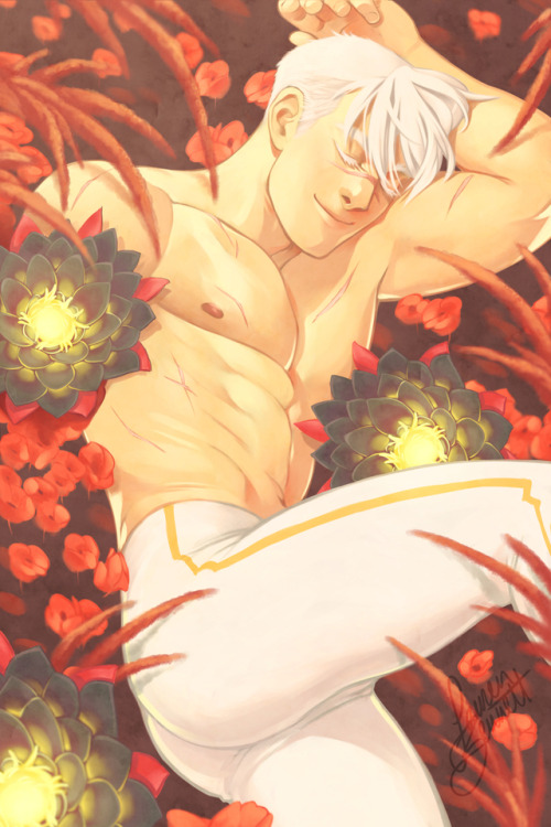 lauren-bennett:Self-indulgent illustration of Shiro having a well-deserved nap.