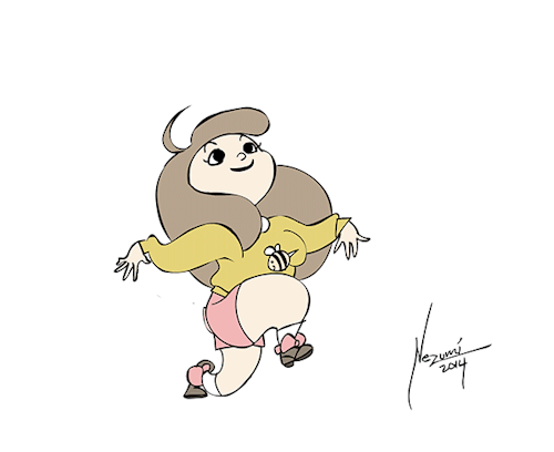 nezutumbles:I’m working on a beeandpuppycat skip cycle for funsies.  WIP, but this one-day-project q