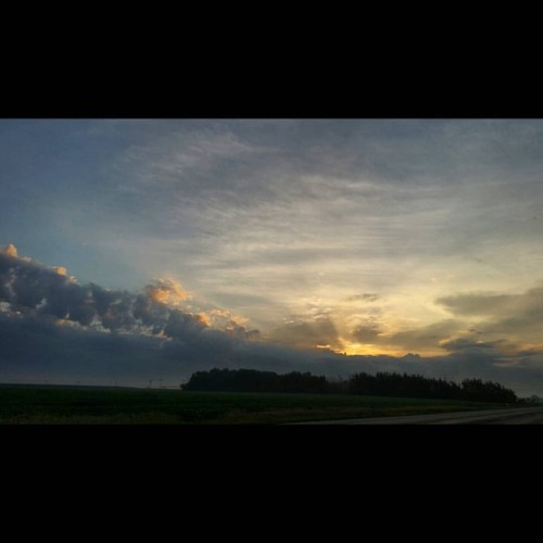 And the heavens declare… Sunrise. S Road, Polk County, Nebraska (at Shelby, Nebraska)