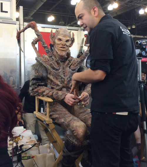 Back to IMATS again for #MonsterSuitMonday. A work-in-progress shot found on vampyvarnish.com from I