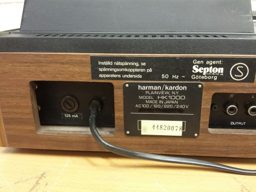 Harman Kardon HK1000 Professional Stereo Tape Cassette Deck, 1973