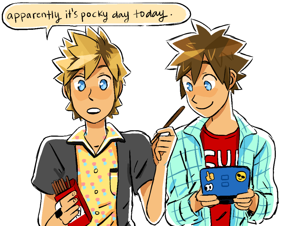 liverpepper:  Roxas: Dunno exactly what pocky day is about, but if it’s an excuse