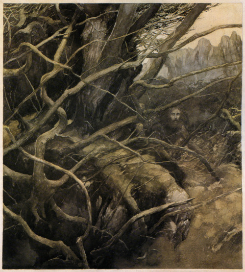 siggautr: Illustrations for The Four Branches of the Mabinogi, The Mabinogion by Alan Lee