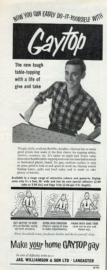 Make your home GAYTOP gay with this countertop, which has a lot of give-and-take,