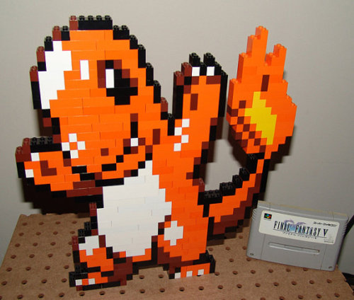 pxlbyte:  Retro Lego Character Sprites These LEGO recreations of classic gaming characters bring us back to simpler time. Read More 