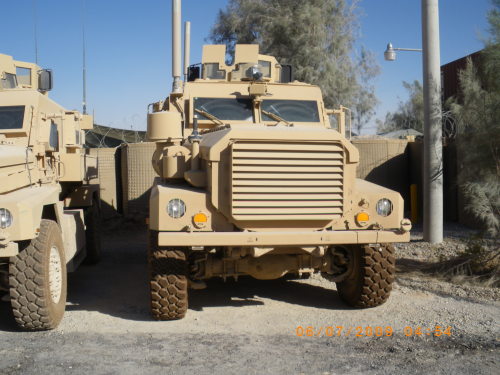 seniormudbutt:MRAP Cougar. A good percentage of my platoon and I are alive today because of this mas