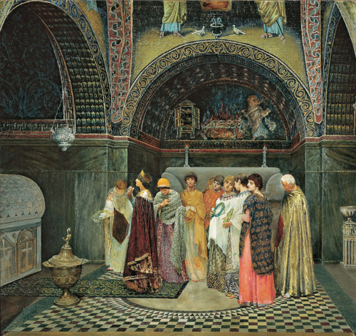 “Morning Outing of the Byzantine Empress to the Tombs of her Ancestors” by Vasily Sergey