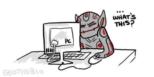 geothebio:“ age of ultron au where ultron gets too distracted by cute animal videos to become vengef