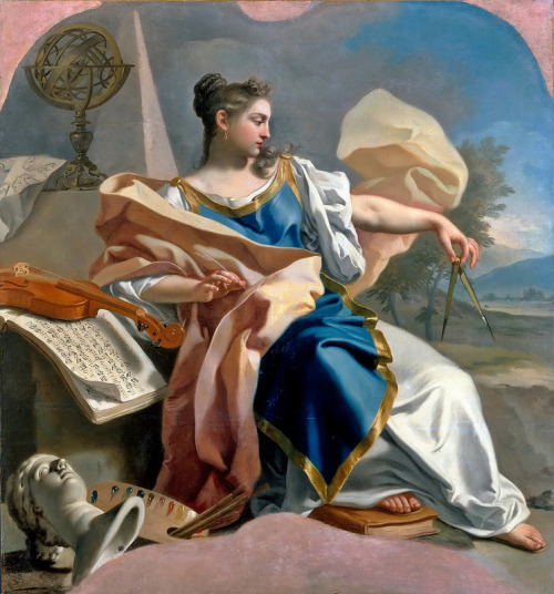 books0977:Allegory of the Arts (c.1747–1750). Francesco de Mura (Italian, 1696–1784). Oil on canvas.