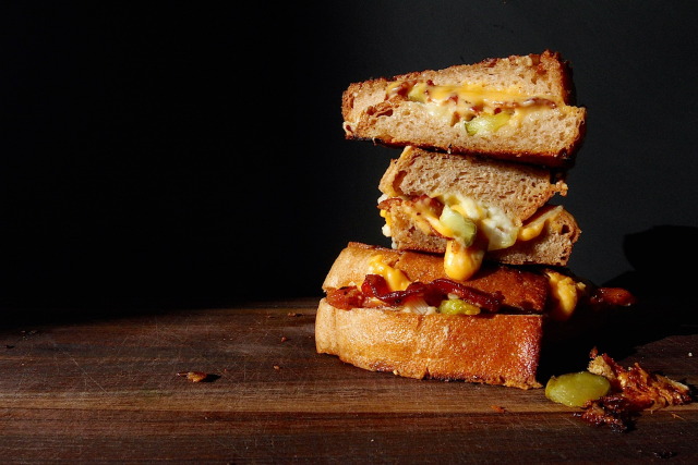 Here’s How to Make the Best Grilled Cheese EverYou’re an adult and you deserve bigger and better things, so do yourself a favor and make Matty Matheson’s grilled cheese. #food#grilled cheese#matty matheson#bacon#cheese#how-to#pickles#sandwich