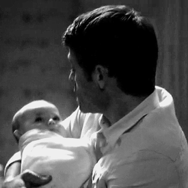 cityoftimelordsandhunters:  AU: Cas goes back in time to visit Mary and her infant son, Dean. 