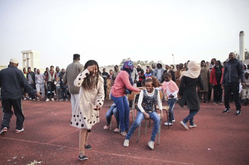 Football tournament at the Janzour Tawergha Camp for internally displaced Libyans. After almost 4yea