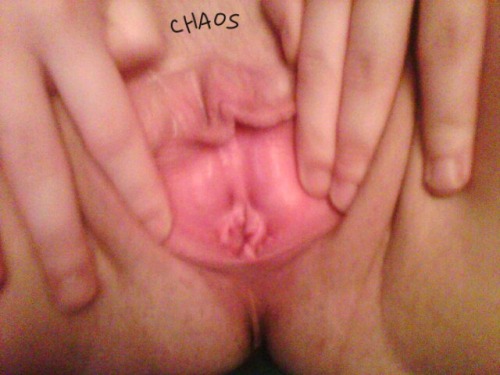 georgechaos:  My young pussy spread open and getting my 2 fingers in her, sexy amature young model girl at Chaos Dungeon. Follow me for all original pics of all real amatures and Please Reblog me