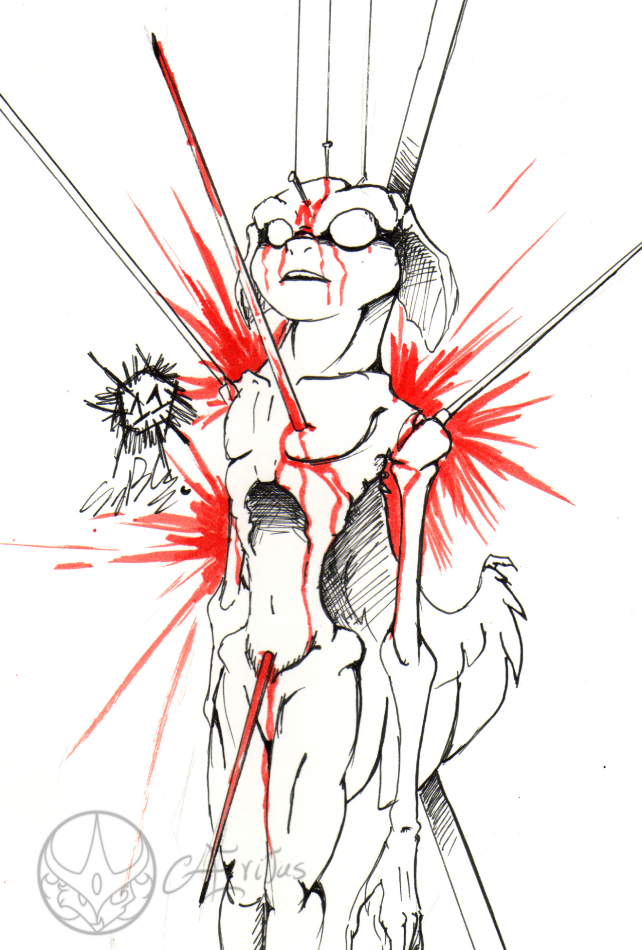 aeritus-art:  Day 11inktober &amp; Goretoberart by Aeritus 