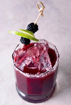 basilgenovese:  Blackberry Ginger Margarita