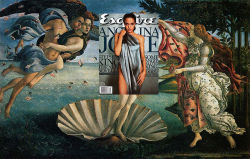 tastefullyoffensive:  Celebrity Magazine Covers Seamlessly Blended With Classic Paintings by Eisen Bernard Bernando