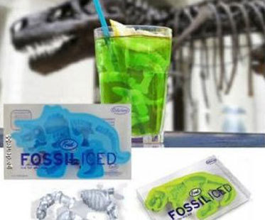 awesomestuffyoucanbuyblog: T-Rex Fossil Ice TrayKids will love making their own dino bones at home w