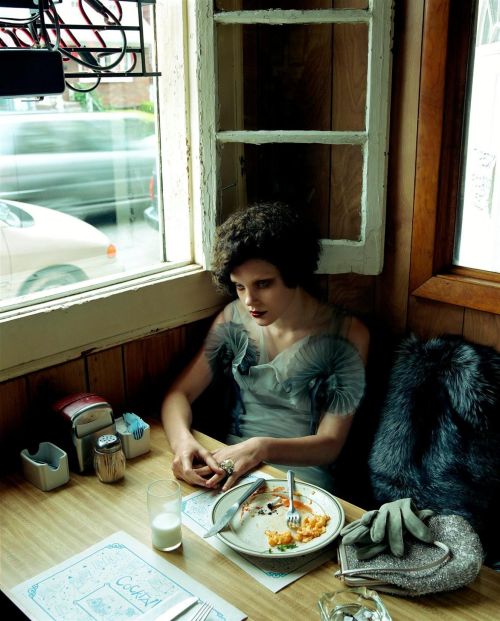 Melancholy Baby Vogue Italia July 2003Model: Jessica StamPhotographer: Steven MeiselFashion Editor: 