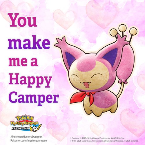 thepowerofone:Pokemon Mystery Dungeon Valentines from the Play Nintendo Website