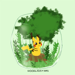 doodledstars: Pikachu and Eevee terrariums!