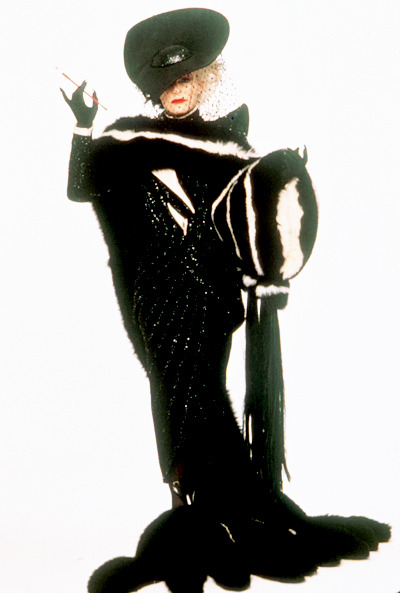 mabellonghetti:Promotional pics of Glenn Close as Cruella De Vil in 101 Dalmatians