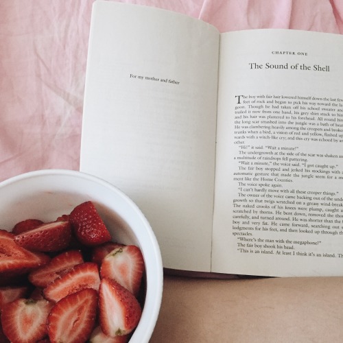 helpfvl:all you need is a good book and some fruit ig:beanie.irene