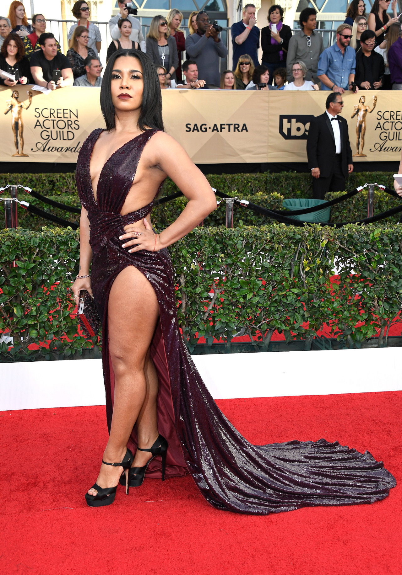 celebsofcolor:Jessica Pimientel attends The 23rd Annual Screen Actors Guild Awards