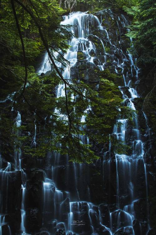 brandtcampbell: A magical waterfall in the Mount Hood Wilderness of Oregon.Metal prints from $54 on 