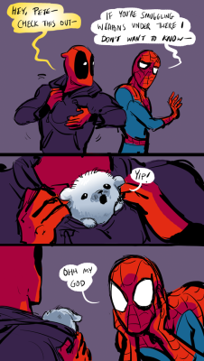 amazing-spiderling: sciderman:  he always assumes the worst   It had to be done. 