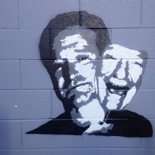 XXX grumpygrizzlies:  Robin Williams street art photo