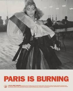 Robertdarling:a New Poster For The Restoration Of Paris Is Burning.