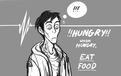 rubitsart: ‘I’m hungry,’ she says.I look at her blankly. Hungry? Does she want an arm or leg? Hot bl