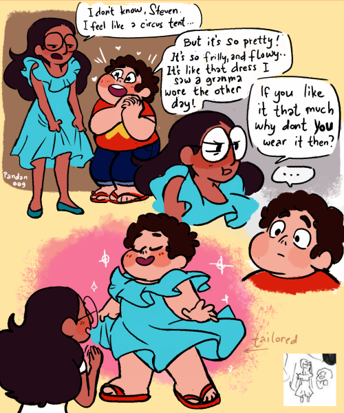 Inspired by one of Rebecca Sugar’s development doodles of Stevonnie.