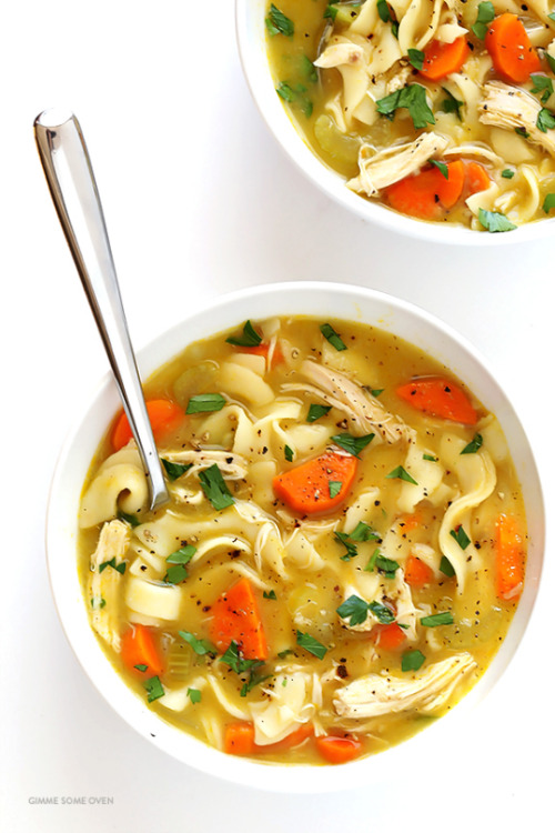 foodsforus:Rosemary Chicken Noodle Soup