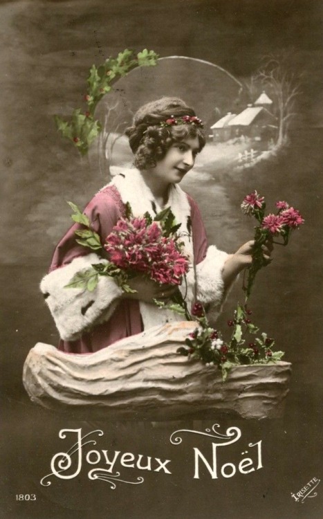 Christmas postcard, used 1913 